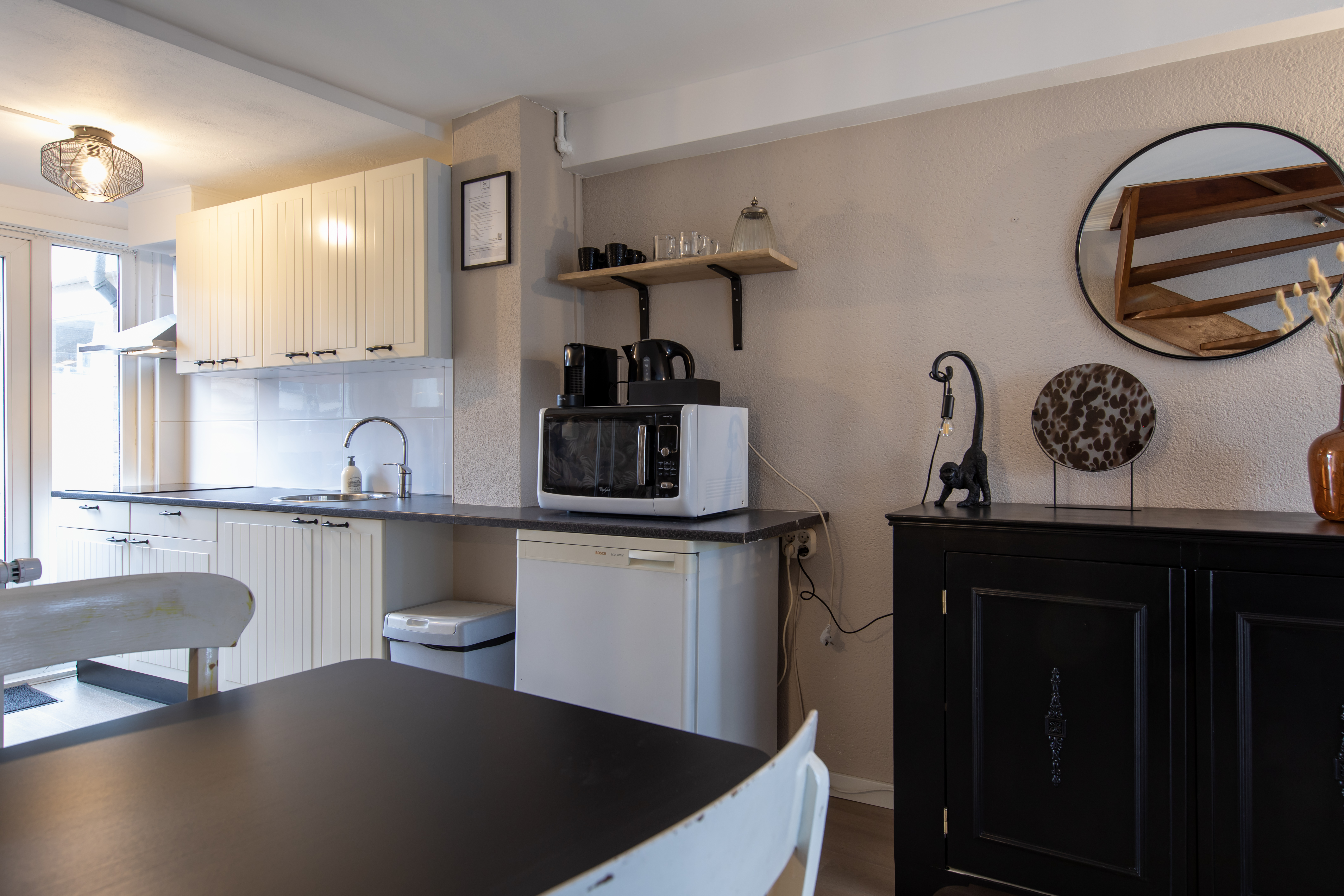 Family Appartement keuken bij Pension Blankebil